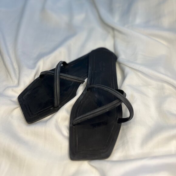 Carlotha Ray Rubber Slides - Grey/Black - Size 8 - Picture 1 of 3